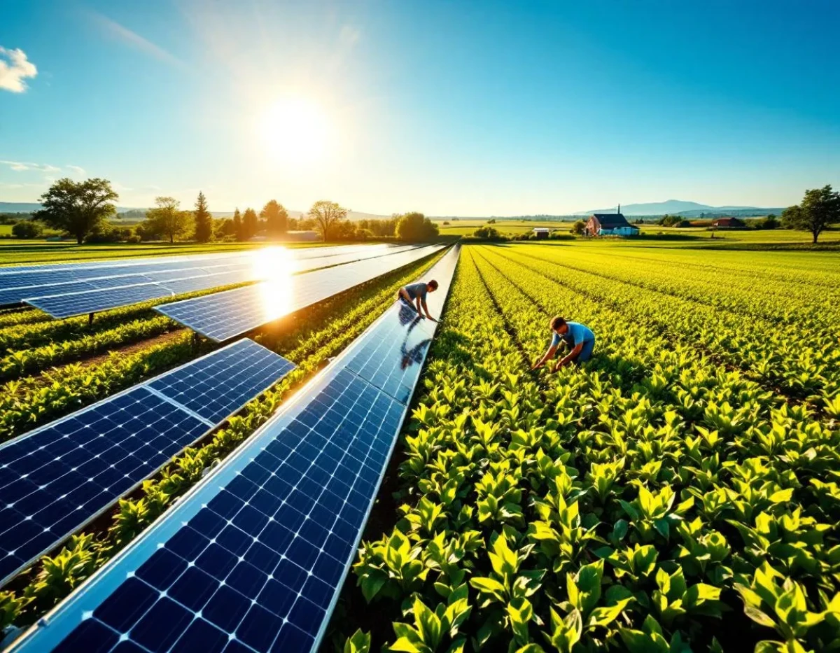 Photovoltaïque agrivoltaïque : synergie entre énergie solaire et culture